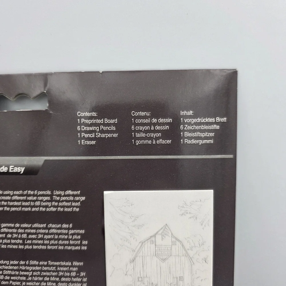New Royal Langnickel Sketching Made Easy Kit 8.75 x 11.3 SKBN1 Old Country Barn
